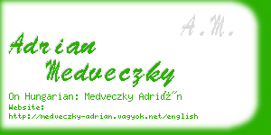 adrian medveczky business card
